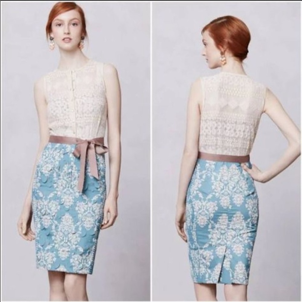 Anthropologie Beguile Byron Lars Fleur De Lys Dress